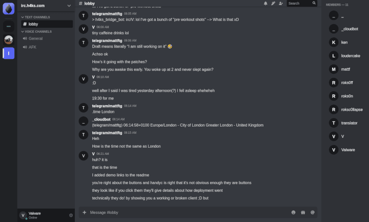 ObsidianIRC screenshot